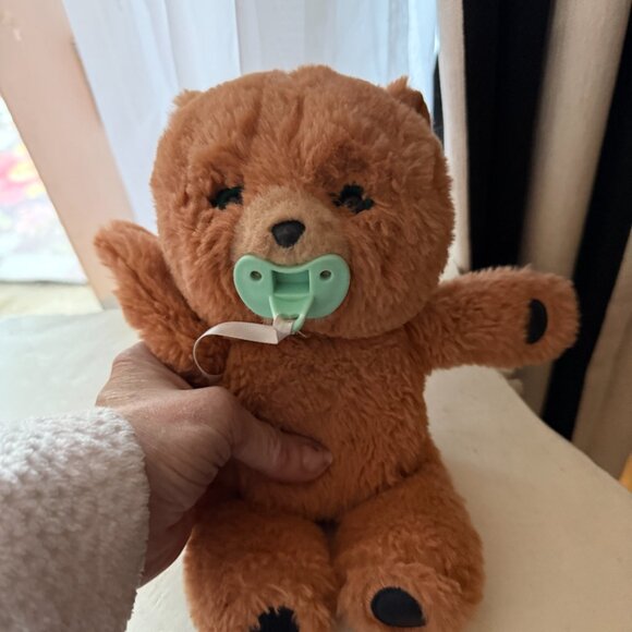 Little Pets Cozy Dozy Cubbles Teddy Bear with Pacifier Works See Video - Picture 3 of 11
